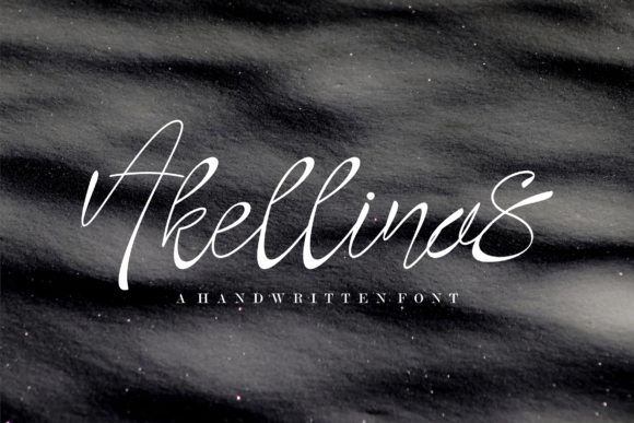 Akellinas Script Handwritten Font for Elegant Maker Projects