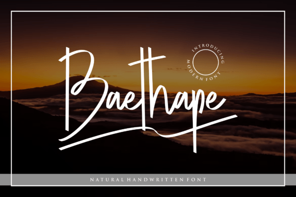 Baethape: A Bold Script Font for Small Business Branding
