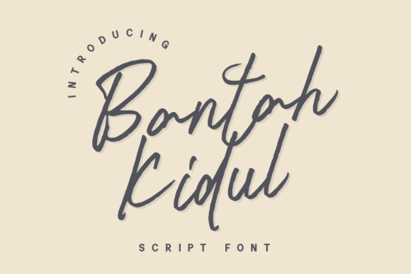 Bantah Kidul: A Script Font That Elevates Digital Branding