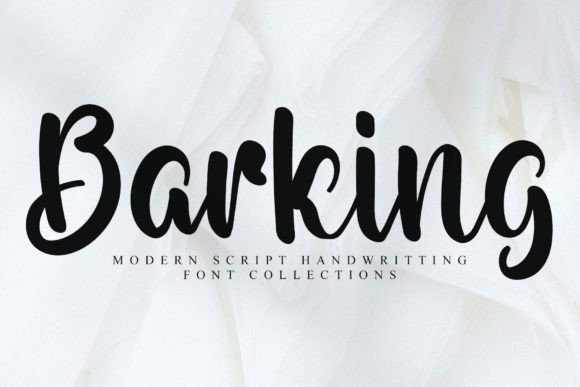 Barking: A Script Font for Editorial Elegance