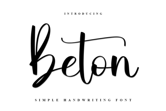 Beton Script Font for Small Business Branding