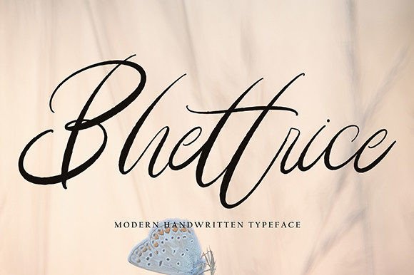 Bhettrice Font: A Modern Script Handwritten Typeface for Real Branding
