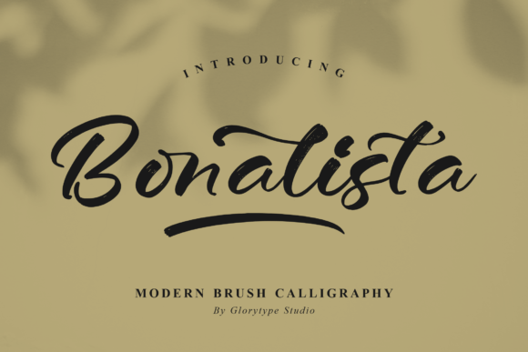 Bonalista Font: Modern Brush Calligraphy for Makers