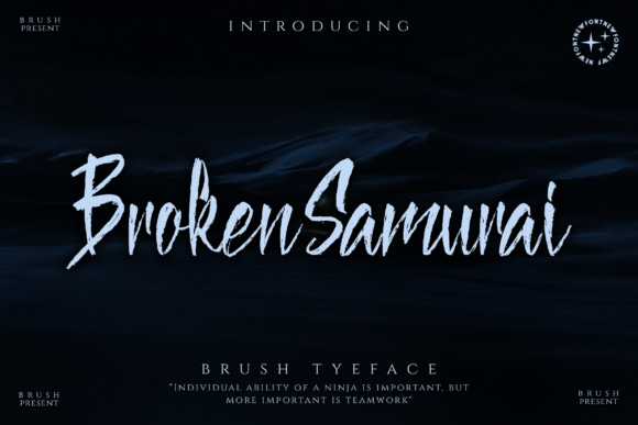 Broken Samurai: A Script Font with Soul and Style