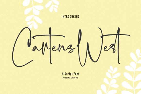 Cartens West: A Modern Script Font for Creative Web Design