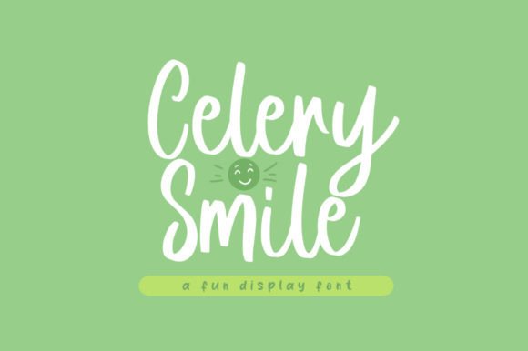 Celery Smile: A Playful Script Handwritten Font for Joyful Design