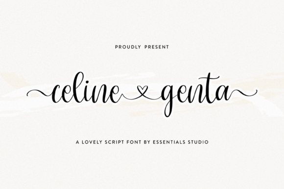 Celine Genta: A Script Font for Elegant Branding and Creative Expression
