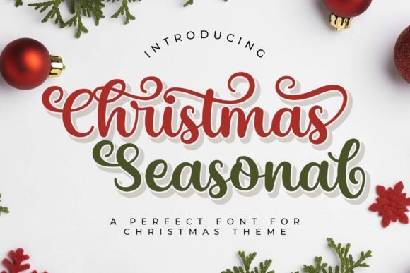 Christmas Seasonal: A Script Font for Handmade Magic