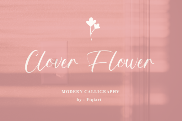 Clover Flower Script Font for Handmade Creators