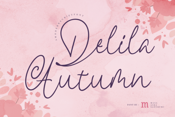 Delila Autumn: A Script Font for Creative Crafters and Designers