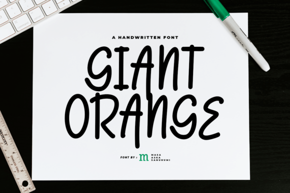 Giant Oranges Script Handwritten Font for Digital Design