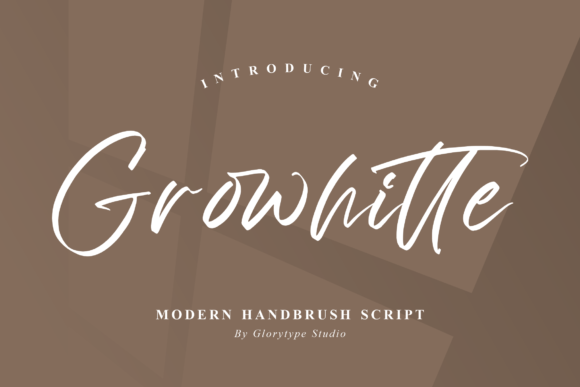 Growhitte: A Modern Handbrush Script Font for Real Branding Work