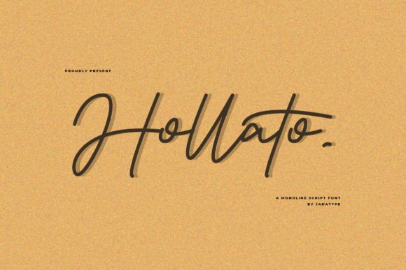 Hollato Script Font for Small Business Branding