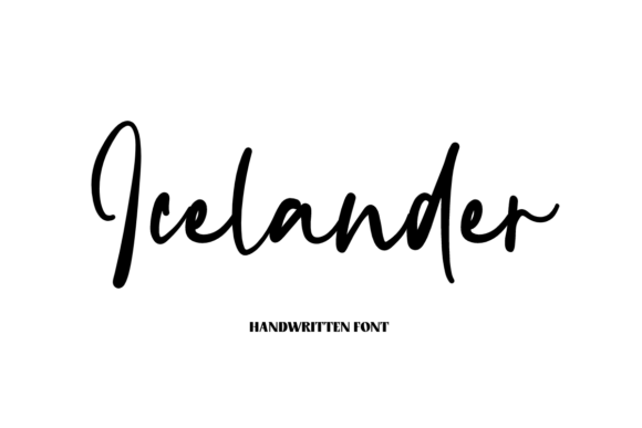 Icelander: A Script Handwritten Font for Creative Crafters and Product Designers