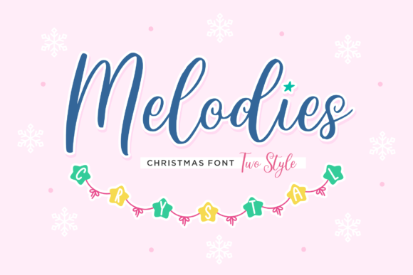 Melodies Crystal: A Premium Script Handwritten Font for Holiday Campaigns