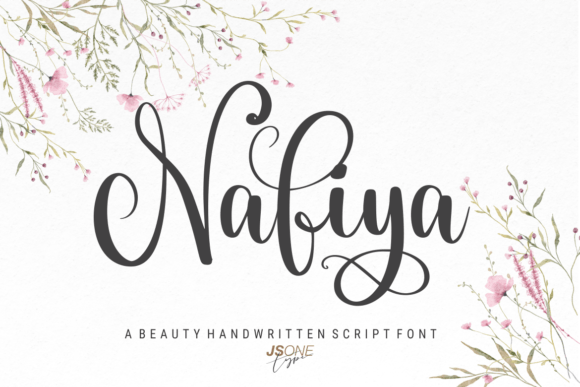 Nafiya: A Delicate Script Handwritten Font for Editorial Elegance