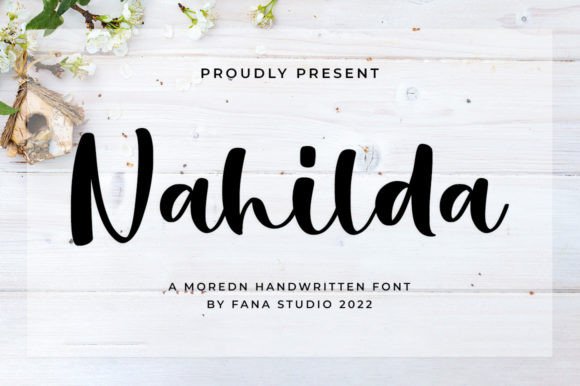 Nahilda: A Script Font for Elegant Editorial Design