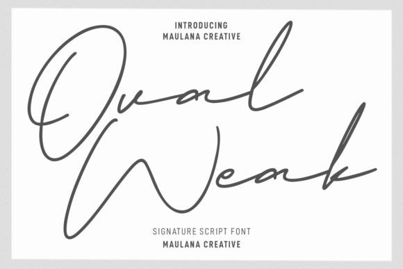 Ovalweak: A Fancy Signature Script Font for Scroll-Stopping Visuals