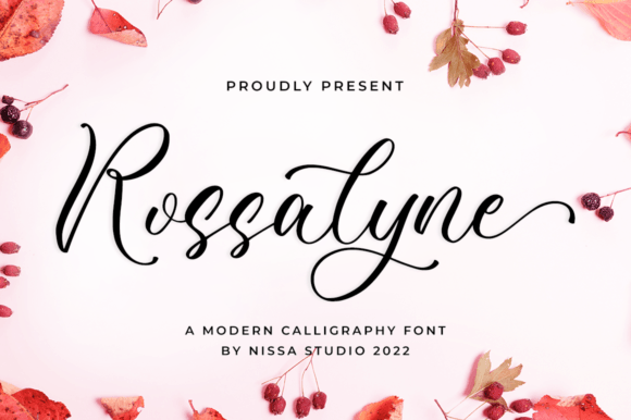 Rossalyne: A Script Font for Elegant Editorial Design