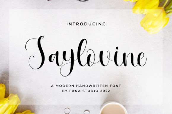 Saylovine Script Font for Elegant Handmade Designs