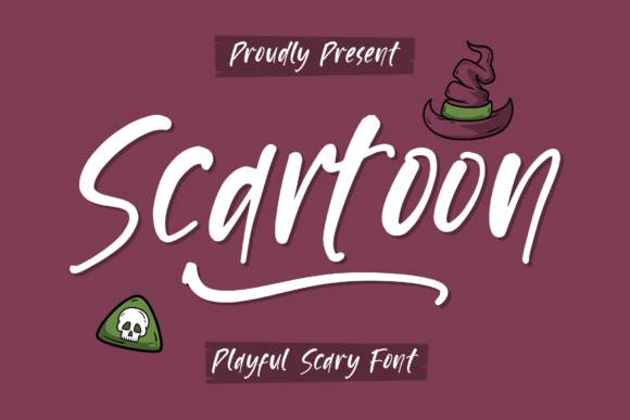 Scartoon: A Playful Scary Handwritten Font for Creative Branding