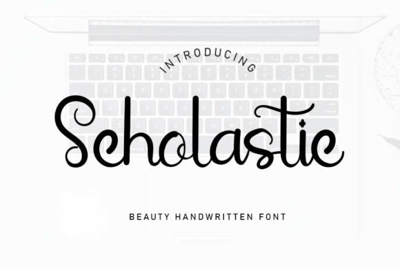 Scholastic Script Font for Elegant Brand Identity Design