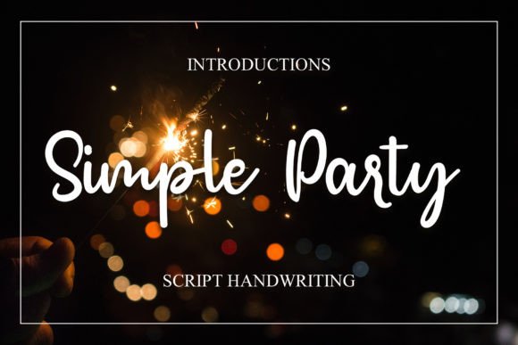 Simple Party: An Elegant Script Font for Thoughtful Editorial Design
