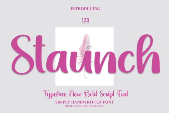 Staunch: A Fresh Handwritten Script Font for Small Business Branding