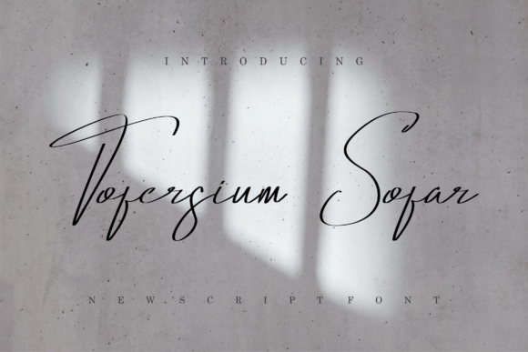 Tofersium Sofar: A Sleek Script Font for Real Branding Work