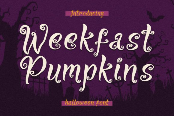Weekfast Pumpkins: A Script Handwritten Font for Creative Crafters