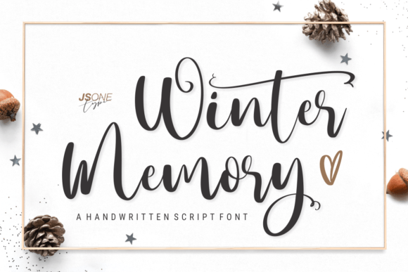 Winter Memory Font: Elegant Script for Campaign Headlines
