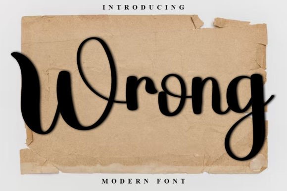 Wrong Font: A Fresh Handwritten Script for Small Business Branding
