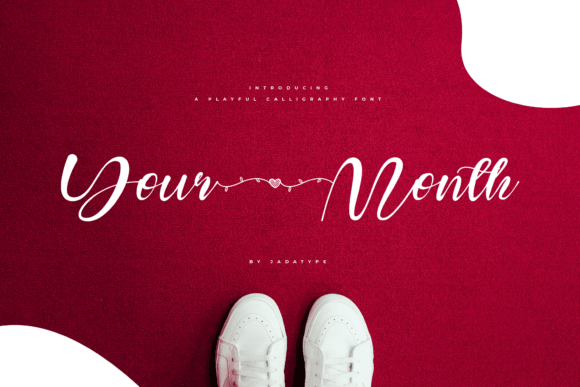 Your Month Script Font for Digital Design